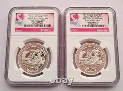 2 2015 Silver $10 Canada Ngc Pf 69 Matte Early Releases Whitewater Rafting