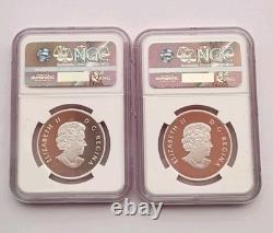 2 2015 Silver $10 Canada Ngc Pf 69 Matte Early Releases Whitewater Rafting