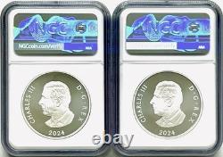 (2) 2024 Canada Silver 1oz PROOF SAPPHIRE JUBILEE SNOWFLAKE BROOCH's NGC PF70 FR (2) 2024 Canada Silver 1oz PROOF SAPPHIRE JUBILEE SNOWFLAKE BROOCH's NGC PF70 FR