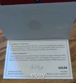 (2) Proof Silver Canada Coins - 2005 - Alberta & Saskatchewan Centennial OPG