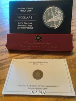 (2) Proof Silver Canada Coins - 2005 - Alberta & Saskatchewan Centennial OPG