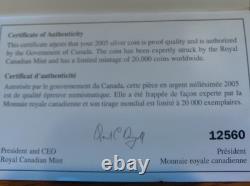 (2) Proof Silver Canada Coins - 2005 - Alberta & Saskatchewan Centennial OPG