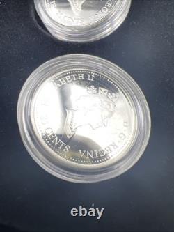 2000 Canada 12 Coin Sterling Silver Millenium Proof Quarter Set with Box & COA #D1