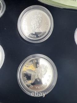 2000 Canada 12 Coin Sterling Silver Millenium Proof Quarter Set with Box & COA #D1