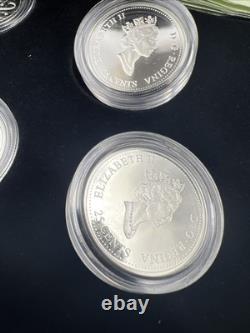 2000 Canada 12 Coin Sterling Silver Millenium Proof Quarter Set with Box & COA #D1
