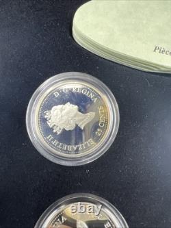 2000 Canada 12 Coin Sterling Silver Millenium Proof Quarter Set with Box & COA #E1