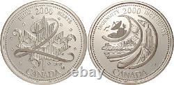 2000 Canada 25 Cent Millennium Silver Proof Uncirculated Commemorative Set