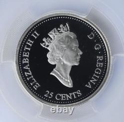 2000 Canada 25 Cents Elizabeth II Silver Millenium Community PCGS PR69 DCAM
