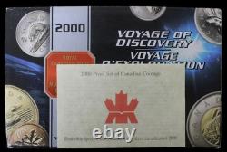 2000 Canada Double Dollar SILVER Proof Set (VOYAGE DISCOVERY) 1.69 oz. ASW