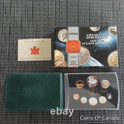2000 Canada Silver Proof Set with Special Voyage Dollar Prestige #coinsofcanada