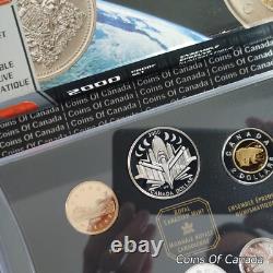 2000 Canada Silver Proof Set with Special Voyage Dollar Prestige #coinsofcanada 2000 Canada Silver Proof Set with Special Voyage Dollar Prestige #coinsofcanada