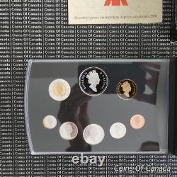 2000 Canada Silver Proof Set with Special Voyage Dollar Prestige #coinsofcanada