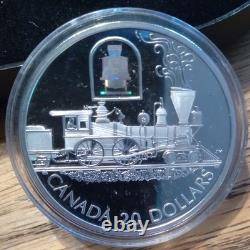 2000 Canada Sterling Silver $20 Proof Coin The Toronto Locomotive Hologram