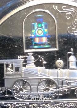 2000 Canada Sterling Silver $20 Proof Coin The Toronto Locomotive Hologram