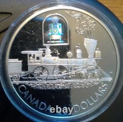 2000 Canada Sterling Silver $20 Proof Coin The Toronto Locomotive Hologram