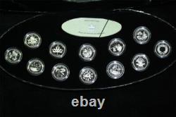 2000 MILLENNIUM SILVER CANADA PROOF QUARTER SET 2.1 oz. SILVER