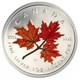 2001 Canada Reverse Proof Autumn Maple Leaf Coin 1oz. 9999 Silver 50K Minted