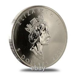 2001 Canada Reverse Proof Autumn Maple Leaf Coin 1oz. 9999 Silver 50K Minted
