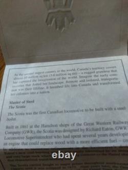 2001 Canada Sterling Silver $20 Proof Coin The Scotia Locomotive Train Hologram