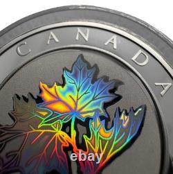 2003 Canada $5 Good Fortune Silver 1oz Maple Leaf Coin Beautiful Hologram
