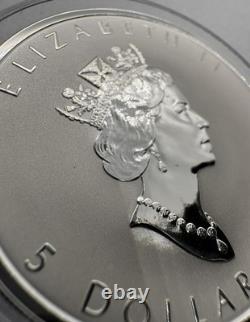 2003 Canada $5 Good Fortune Silver 1oz Maple Leaf Coin Beautiful Hologram