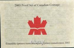 2003 Canada 8 Coin SILVER Proof Set With Special Edition Silver Dollar