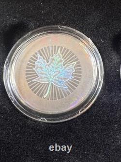 2003 Canada Holographic Maple Leaf Silver Proof Set
