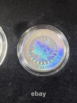 2003 Canada Holographic Maple Leaf Silver Proof Set