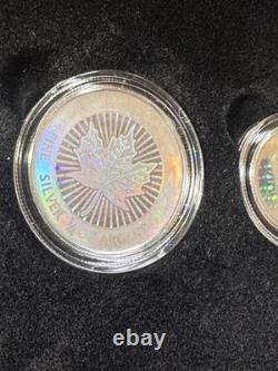 2003 Canada Holographic Maple Leaf Silver Proof Set