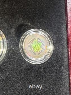 2003 Canada Holographic Maple Leaf Silver Proof Set