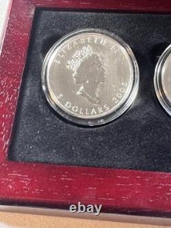 2003 Canada Holographic Maple Leaf Silver Proof Set