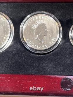 2003 Canada Holographic Maple Leaf Silver Proof Set