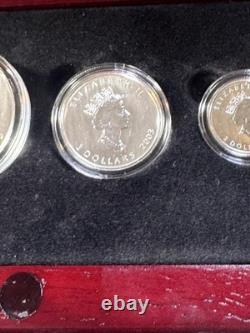 2003 Canada Holographic Maple Leaf Silver Proof Set