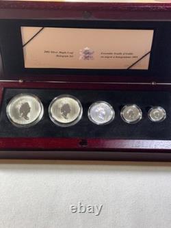2003 Canada Holographic Maple Leaf Silver Proof Set