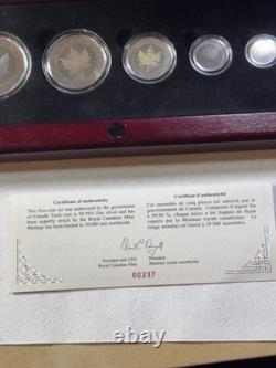 2003 Canada Holographic Maple Leaf Silver Proof Set