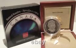 2004 Aurora Borealis Northern Lights $20 1OZ Silver Proof Coin Canada Wonders