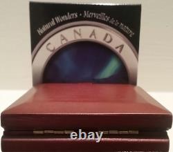 2004 Aurora Borealis Northern Lights $20 1OZ Silver Proof Coin Canada Wonders
