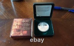 2004 Canada $1 25.175g. 999 Silver Proof 400th Anniversary French Settlement OGP