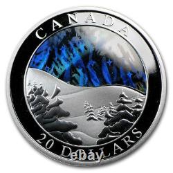 2004 Canada 1 oz Silver $20 Natural Wonders (Aurora Borealis)