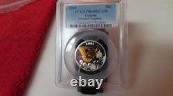 2004 Canada S50C Cents Silver Gilt Sulphur Butterfly PCGS PR PF 69 Ultra Cameo