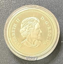 2004 Canada SILVER Proof $1.9999 Silver French Settlement 0.8 Ounce. COA B4