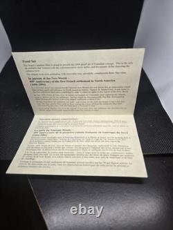 2004 Canada Silver Proof Set (8 Coins). Champlain Commemoration. Vault Stored