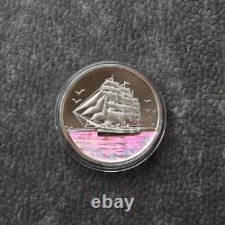 2005 1 OZ Silver Holographic Proof Canada Three Mastered Ship Tall Certif. ETUI