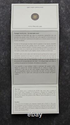 2005 1 OZ Silver Holographic Proof Canada Three Mastered Ship Tall Certif. ETUI