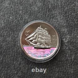 2005 1 OZ Silver Holographic Proof Canada Three Mastered Ship Tall Certif. ETUI