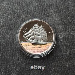 2005 1 OZ Silver Holographic Proof Canada Three Mastered Ship Tall Certif. ETUI