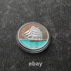 2005 1 OZ Silver Holographic Proof Canada Three Mastered Ship Tall Certif. ETUI