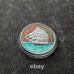 2005 1 OZ Silver Holographic Proof Canada Three Mastered Ship Tall Certif. ETUI