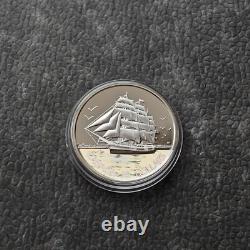 2005 1 OZ Silver Holographic Proof Canada Three Mastered Ship Tall Certif. ETUI