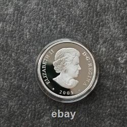 2005 1 OZ Silver Holographic Proof Canada Three Mastered Ship Tall Certif. ETUI